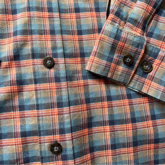 Royal Robbins Plaid Button Down Long Sleeve Outdoor Shirt, XL - Picture 7 of 12